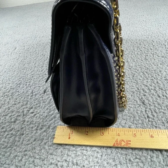 Tory Burch handbags cross body shoulder Gemini Link Patent Leather Golden Chain - Picture 13 of 16